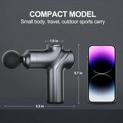 Massage Gun Deep Tissue, Silent Brushless Motor and Portable Massage Gun with 4 Interchangeable Heads for Deep Muscle Relief and Relaxation, Relax Gift