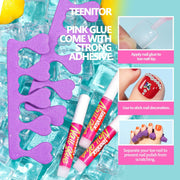 Teenitor Press on Toenails for Women, 120pcs Toe Nail Tips Square Toe Press on Nails, Toenail Press on Fake Toenails, Toe Nails Glue on Fake Toe Nails Press on, Toe Nail Kit False Toenails Matte