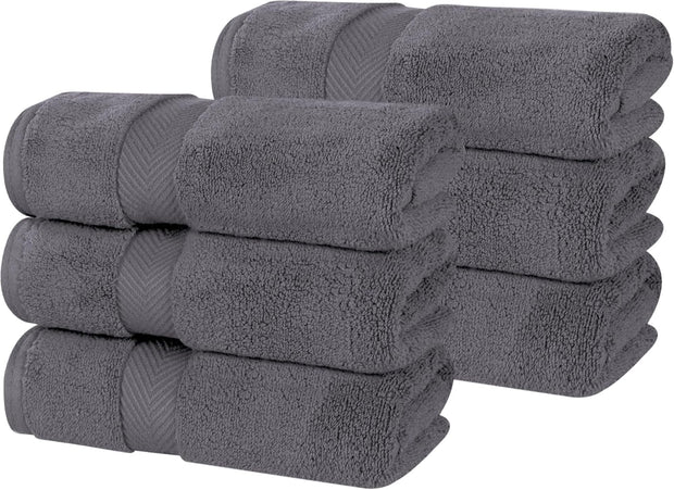 Superior Zero Twist 100% Cotton Bathroom Towels, Super Soft, Fluffy, and Absorbent, Premium Quality 6 Piece Towel Set with 2 Washcloths, 2 Hand Towels, and 2 Bath Towels, Coral
