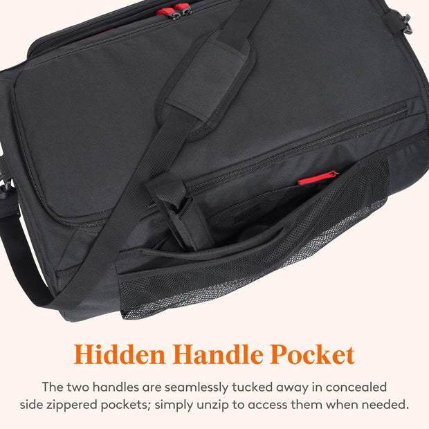 Lifewit Gym Bag for Men & Women with Shoe Compartment, 40L Carry On Duffle Bag for Travel, 3 In 1 Waterproof Weekender Workout Overnight Sports Backpack with Dry and Wet Seperation, Black