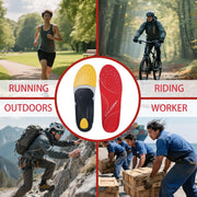 STSVZORR 220 lbs+ High Arch Support Insert Metatarsal Pad Pain Relief Men Women Plantar Fasciitis Insole Orthotic Flat Feet Heel Spur Comfort Standing All Day, Work Boots Shoe Insole