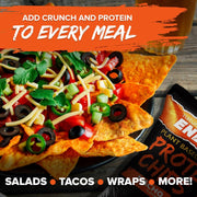 Natural Endurance Protein Chips - Low Carb Chips, High Protein Snack, Vegan Protein with Avocado Oil, 14g Protein Per Bag, Gluten Free, Nacho, BBQ, Chili, Birthday Cake, Original - Variety Pack, 1.38 oz Bags (Pack of 12)