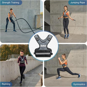 ZELUS Weighted Vest for Men and Women | 4-10lb/11-20lb/20-32lb Vest with 6 Ironsand Weights for Home Workouts | Adjustable Body Weight Vest Exercise Set for Cardio and Strength Training