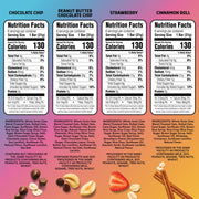 JUNKLESS Chewy Granola Bar 4‑Flavor Variety Pack (24 Bars)–Non‑GMO, Gluten‑Free, Less Sugar Snack Bars— Chocolate Chip, Peanut Butter Chocolate Chip, Cinnamon Roll & Real Strawberry, 4 Boxes