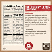 Kodiak Cakes Power Bake, Protein Muffin Mix, Blueberry Lemon, 14 Ounce (Pack of 6)