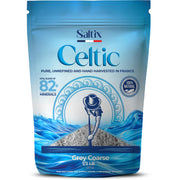Saltix Grey Sea Salt Grey Coarse 1lb Harvested in France | 100% Natural, Organic and Unrefined | Rich in 82+ Minerals, Resealable bag (1/2lb 2 Pack)