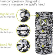 TriggerPoint Grid 1.0 Foam Roller - 13" Multi-Density Massage Roller for Deep Tissue & Muscle Recovery - Relieves Tight, Sore Muscles & Kinks, Improves Mobility & Circulation - Targets Key Body Parts