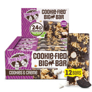 Lenny & Larry's Cookie-fied BIG BAR – Peanut Butter Chocolate Chip Vegan Protein Bars 12x90g – Healthy Snacks, 24g Plant Protein & 10g Prebiotic Fiber – Gluten free Power Bar, Keto Friendly & Vegan