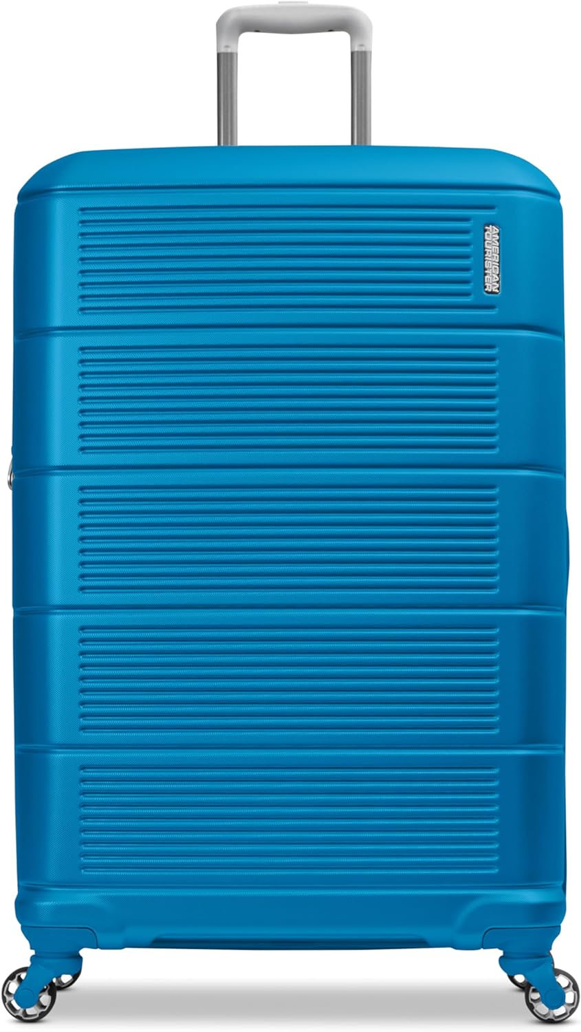 American Tourister Stratum 2.0 Expandable Hardside Luggage with Spinner Wheels, Adriatic Sea, 3-Piece Set (20/24/28)