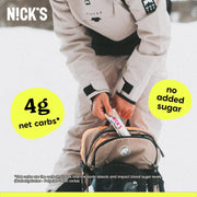 Nick’s Peanut Butter Protein Bars – 12-Count Box | High Protein, Low Calories, Low Carbs, Keto Friendly, No Added Sugar