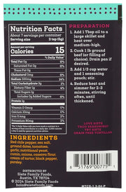 Siete Mild Taco Seasoning Mix | Gluten Free | Vegan | Paleo | Preservative Free | Whole 30 Approved (1 Packet)