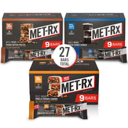 MET-Rx Big 100 Granola Protein Bar, Meal Replacement Bar, 28 G Protein, Chocolate Chip, Pack of 9