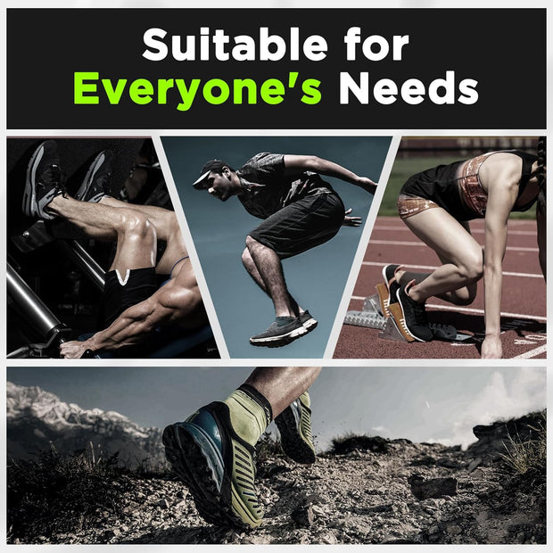 OK TAPE Kinesiology Tape for Ankle - 10 Precut Strips | Professional-Grade Water-Resistant & Breathable Ankle Tape for Sports Injury Recovery, Support, 10pcs, Pink