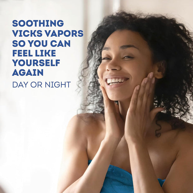 Vicks VapoRub, Original, Cough Suppressant, Topical Chest Rub & Analgesic Ointment, Medicated Vicks Vapors, Relief from Cough Due to Cold, Aches & Pains, 1.76oz each (pack of 3)