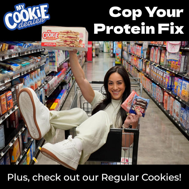 My Cookie Dealer Protein Cookies, Variety Pack (5-Pack, 2.2oz Each) - 15-17g of Protein per Cookie - Individually Wrapped Travel Snacks
