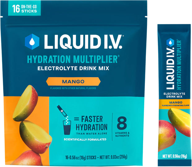 Liquid I.V.® Hydration Multiplier - Lemon Lime | Electrolyte Powder Drink Mix | 1 Pack (16 Servings)