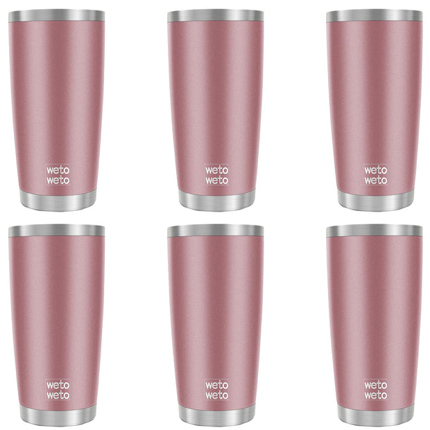 WETOWETO 20oz Tumbler, Stainless Steel Vacuum Insulated Coffee Travel Mug, Double Wall Powder Coated Insulated Coffee Mug Travel Mug with Lid Thermal Cup for Outdoor (Navy Blue, 1 Pack)