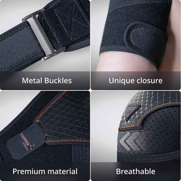 Shoulder Brace - Support & Injury Prevention Brace- Joint Pain Releaser- Shoulder Compression Wrap Strap - Adjustable Injury Accessories for Shoulders - Premium Quality Strap by FIGHTECH (Pink, L-XL)