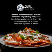 Santa Prisca & Co. Premium Colima Sea Salt – Hand-Harvested, Unrefined Mexican Sea Salt Crystals | Gourmet Finishing Salt for Cooking, Grilling & Everyday Use | Mineral-Rich, Small Batch, 8 oz