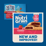 Nutri-Grain Soft Baked Breakfast Bars, Kids Snacks, Value Pack, Strawberry, 20.8oz Box (16 Count)