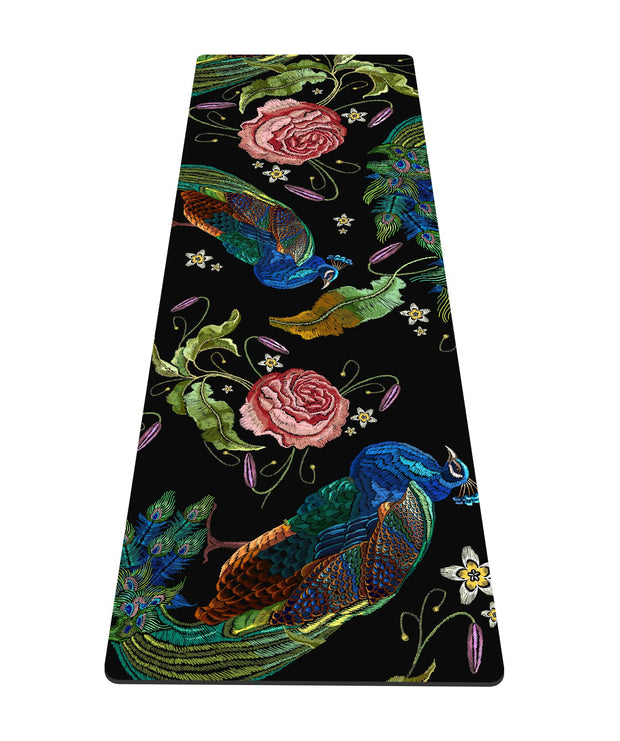 nuveti Yoga Mat Print Extra Thick TPE Non Slip Fitness Exercise Mat with Carrying Bag,72"x24" Extra Thick 6MM Exercise & Workout Mat for Yoga, Pilates Fitness and Floor Exercises