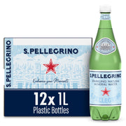 S.Pellegrino Sparkling Natural Mineral Water, Plastic Bottles, 16.9 Fl Oz (Pack of 12)