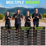 Weighted Vest Men 10lb/15lb/20lb/25lb/30lb/35lb/40lb Weight Vest with Ironsand for Strength Training Running Walking Workout