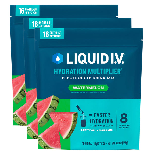 Liquid I.V.® Hydration Multiplier - Passion Fruit | Electrolyte Powder Drink Mix | 3 Pack (48 Servings)