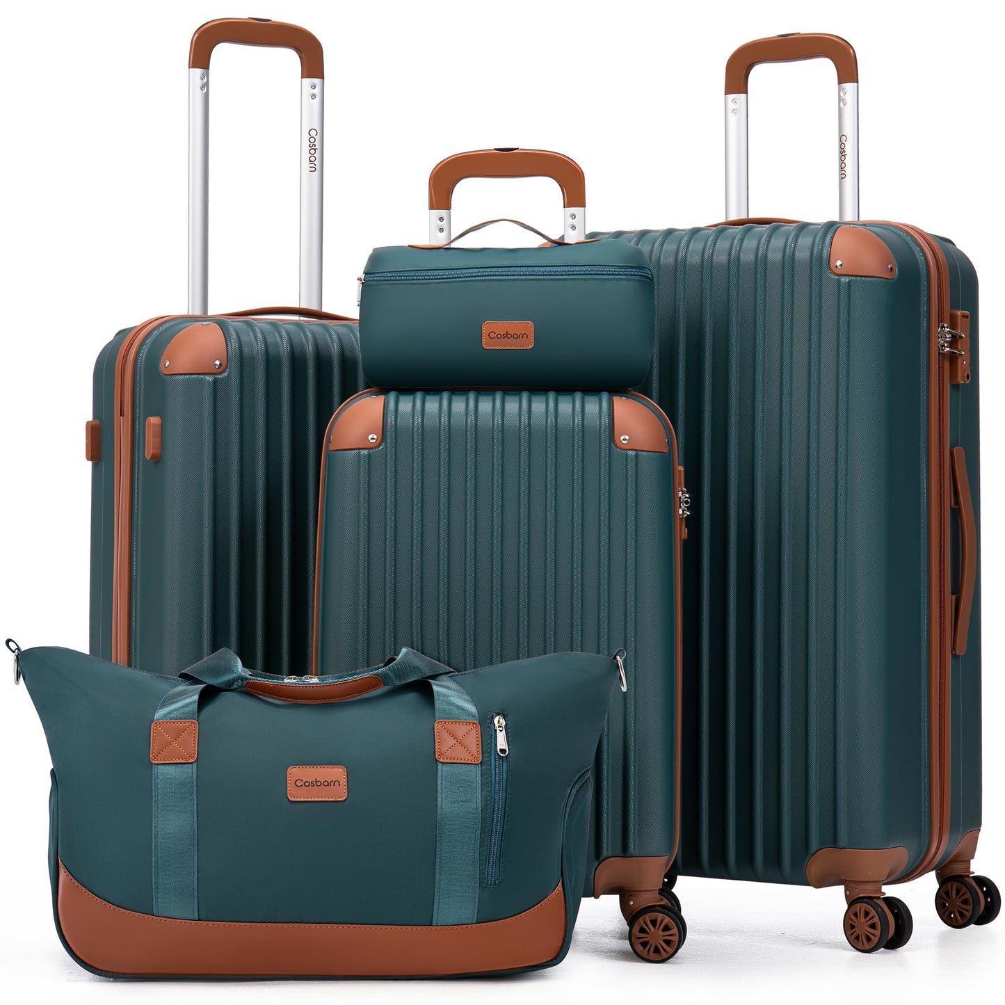 Luggage Sets 5 Piece Suitcases with Wheels, Suitcase Set ABS Hard Case Luggage with TSA Lock Spinner Wheels Durable Travel Luggage