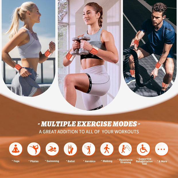 Wrist Weights for Women At Home Ankle Weights Set of 2 (1 lb /2 Lbs Each) Adjustable Weighted Wristbands Arm Leg Weights for Women Men Suitable for Walking Swimming Running Pilates Yoga Gym