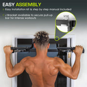 ProsourceFit Heavy Duty Doorway Mount Pull Up/Chin-Up Bar, Adjustable with Foam Grips for Home Workouts