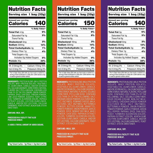 Quest Nutrition Protein Chips Variety Pack Bundle, High Protein, Low Carb, 24 Count