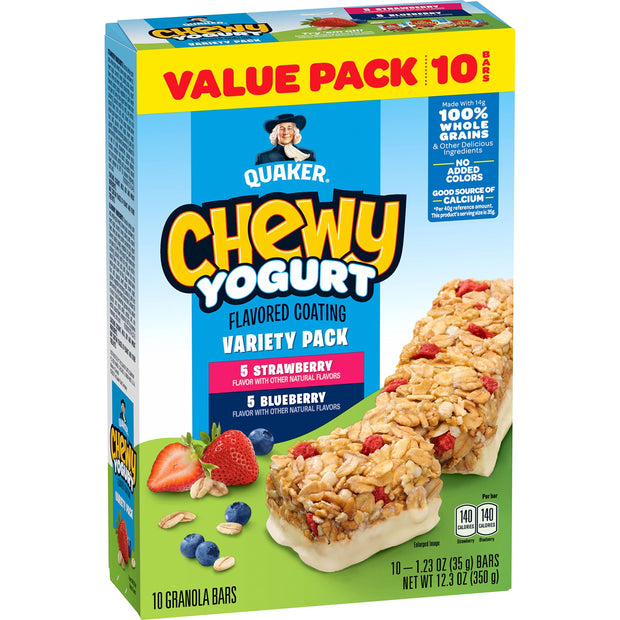 Quaker Chewy Yogurt Bars - Variety Pack 10ct