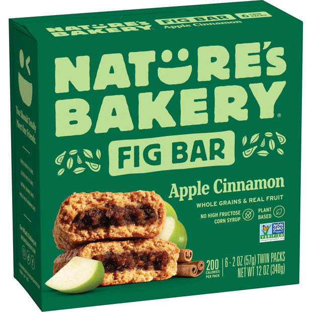 Nature’s Bakery Whole Wheat Fig Bars, Blueberry, Real Fruit, Vegan, Non-GMO, Snack bar, 6 Count (Pack of 6)