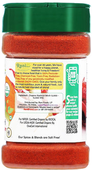 Rani Kashmiri Chilli Powder (Deggi Mirch, Low Heat) Ground Indian Spice 16oz (1lb) 454g PET Jar ~ All Natural | Salt-Free | Vegan | Kosher | Gluten Friendly