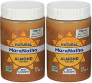 MaraNatha Natural Creamy Raw Almond Butter, 16 Ounce Jar
