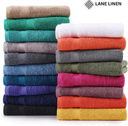 LANE LINEN 100% Cotton Ring Spun Bath Towels (28"x54") - 4 Pieces - Large Towels for Bathroom - Quick Drying, Soft & Absorbent Large Shower Towel Set - Used in Gym, Hotel, Spa, Home - Living Coral