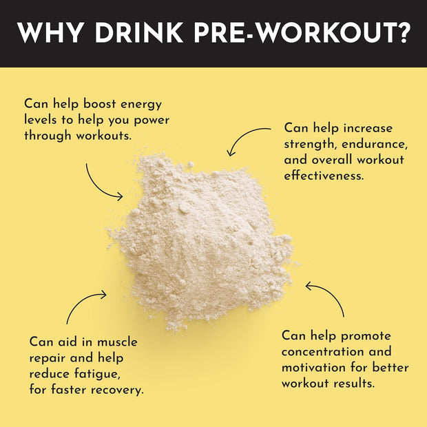 Pre-Workout Tropical Paradise | 30 Servings | Made with Real Food Ingredients | Gluten-Free | No Artificial Sweeteners or Preservatives | Supports Energy and Endurance