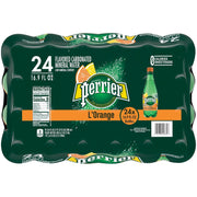 Perrier L'Orange Flavored Carbonated Mineral Water (Lemon Orange Flavor), Plastic Bottles, 16.9 Fl Oz (Pack of 24)