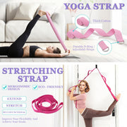 Yoga Wheel Set, Wheel Foam Roller for Back Pain & Stretching, Yoga Blocks 2 Pack with Strap, Trigger Point Therapy Massage Ball for Deep Tissue, 500lbs Capacity, Back Cracker Roller