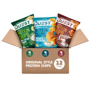 Quest Nutrition BBQ Protein Chips, 19g Protein, 4g Net Carb, Low Carb, Gluten Free, 1.1 oz (Pack of 12)