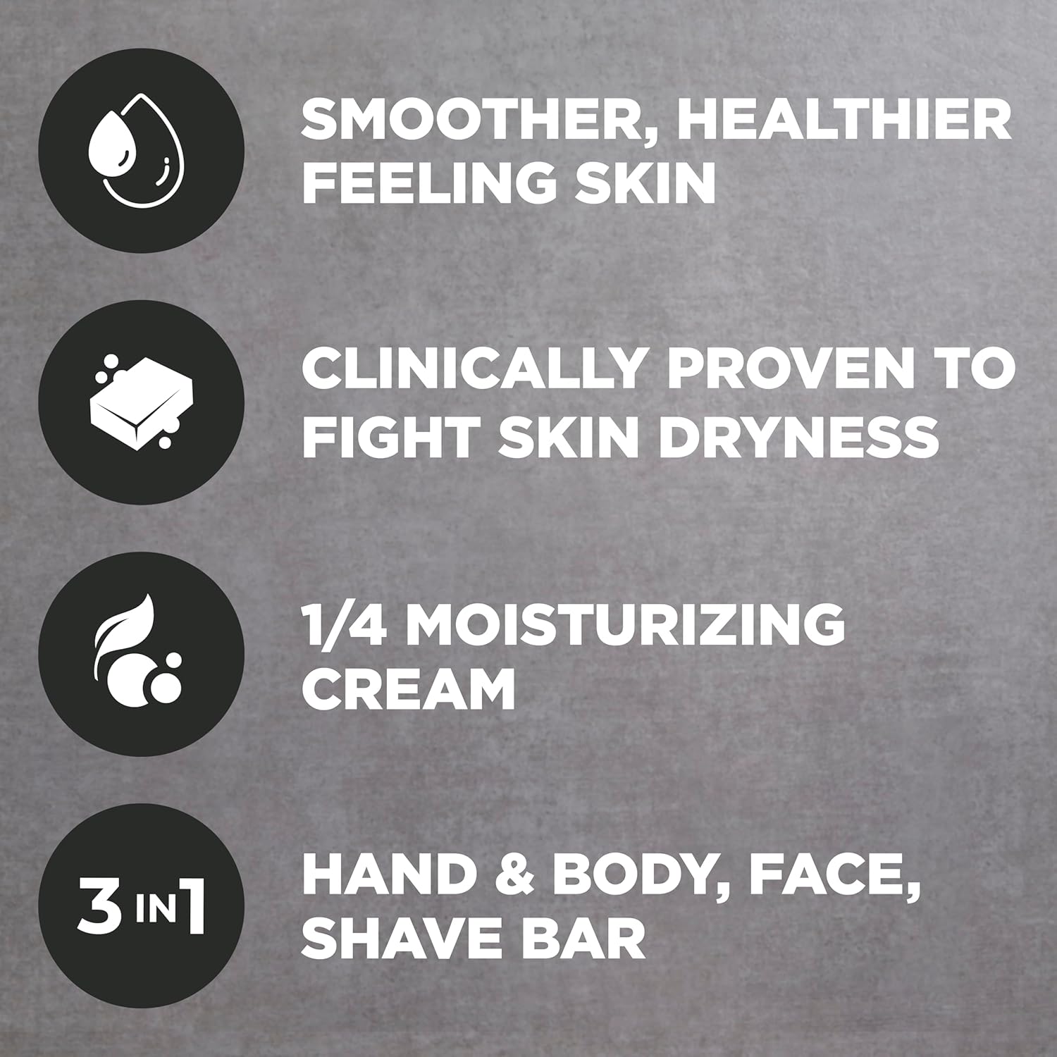 DOVE MEN + CARE Hidratante Coco + Cítricos Hand & Body Face + Shave Bar 6 Count for Hydrated Skin 3.75 oz