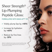 Thrive Causemetics Sheer Strength Lip Plumping Peptide Gloss, Lip Plumper with Vitamin E, Peptides, Plumps, Smooths & Hydrates Lips, High Shine, Vegan & Cruelty Free, Kaisa (Dusty Rose)