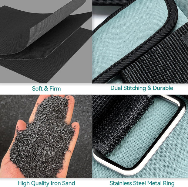 Sportneer Upgrade Adjustable Ankle and Wrist Weights for Women and Men 1-7 lbs / 1-10 lbs Set | Comfortable, Secure Fit for Walking, Running, Fitness, Physical Therapy, Home Gym