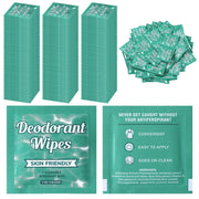 Timgle 100 Pcs Travel Deodorant Wipes Individually Wrapped Armpit Antiperspirant Deodorant Sweat Body Wipes for Women Men Teens Sports Travel Cleanse Skin and Underarm Excessive Sweating(Cucumber)