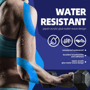 OK TAPE Kinesiology Tape Bulk 103Feet, Pro Adhesive, Water-Resistant k Tape, Elastic Athletic Tape, Latex Free, Uncut, Black