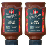 Sir Kensington's Classic Ketchup, Ketchup From Whole Tomatoes, No High Fructose Corn Syrup, Gluten Free, Certified Vegan, Non- GMO Project Verified, Shelf-Stable, 20 oz Pack of 2