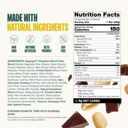 Supergut GLP-1 Boosting Prebiotic Bars, Peanut Butter Chocolate - Gut Healthy Protein Snacks & Breakfast Bars - Keto-Friendly Meal Replacement Energy Bars for Gut Health (12 Count)