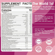 Womens Multivitamin Gummy with Iron, Biotin 2500mcg, Collagen, Keratin, Daily Vitamins A C D E Folate, B Complex, Methylated Multivitamin for Women Support Energy, Beauty, Immune, Sugar Free, 60 Count