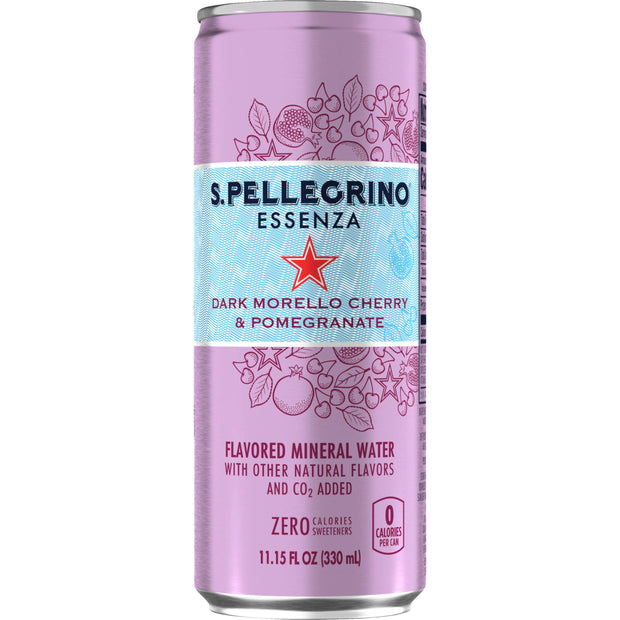 S.Pellegrino Essenza Tangerine Wild Strawberry Flavored Mineral Water with Natural CO2 Added